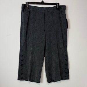 Lane Bryant Gray Gaucho Wide Leg Pants. Plus Size 18. NWT.